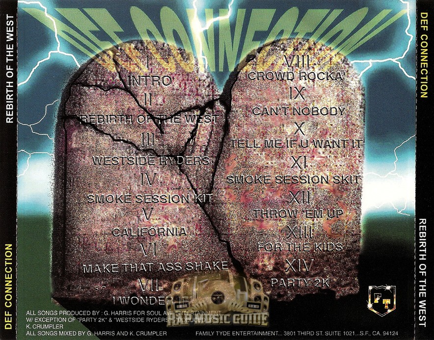 Def Connection Rebirth Of The West CD Rap Music Guide